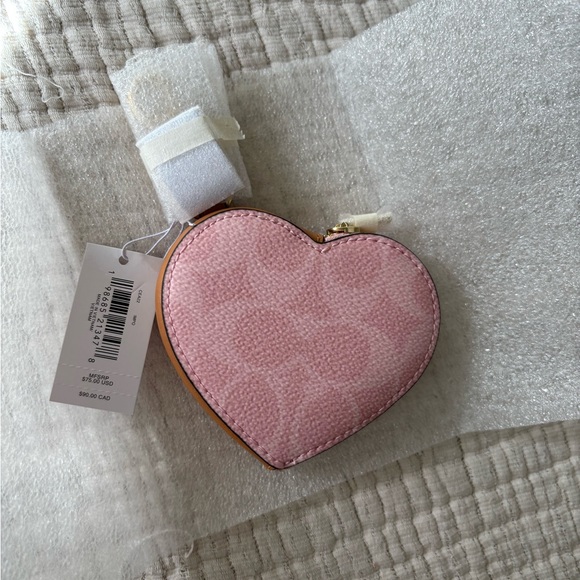 Handbags - Coach Powder Pink Bag charm